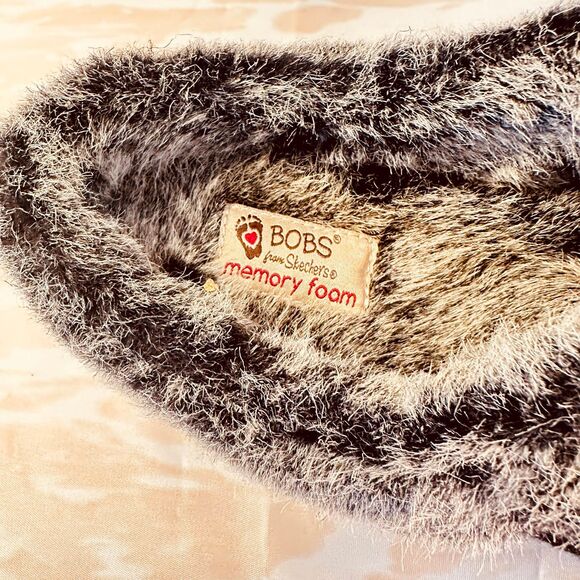 Skechers BOBS Women's Keepsakes Ice Angel Black Clog Slippers - Picture 4 of 10